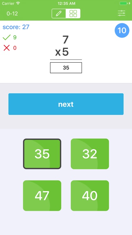 Times Tables - Flash Quiz