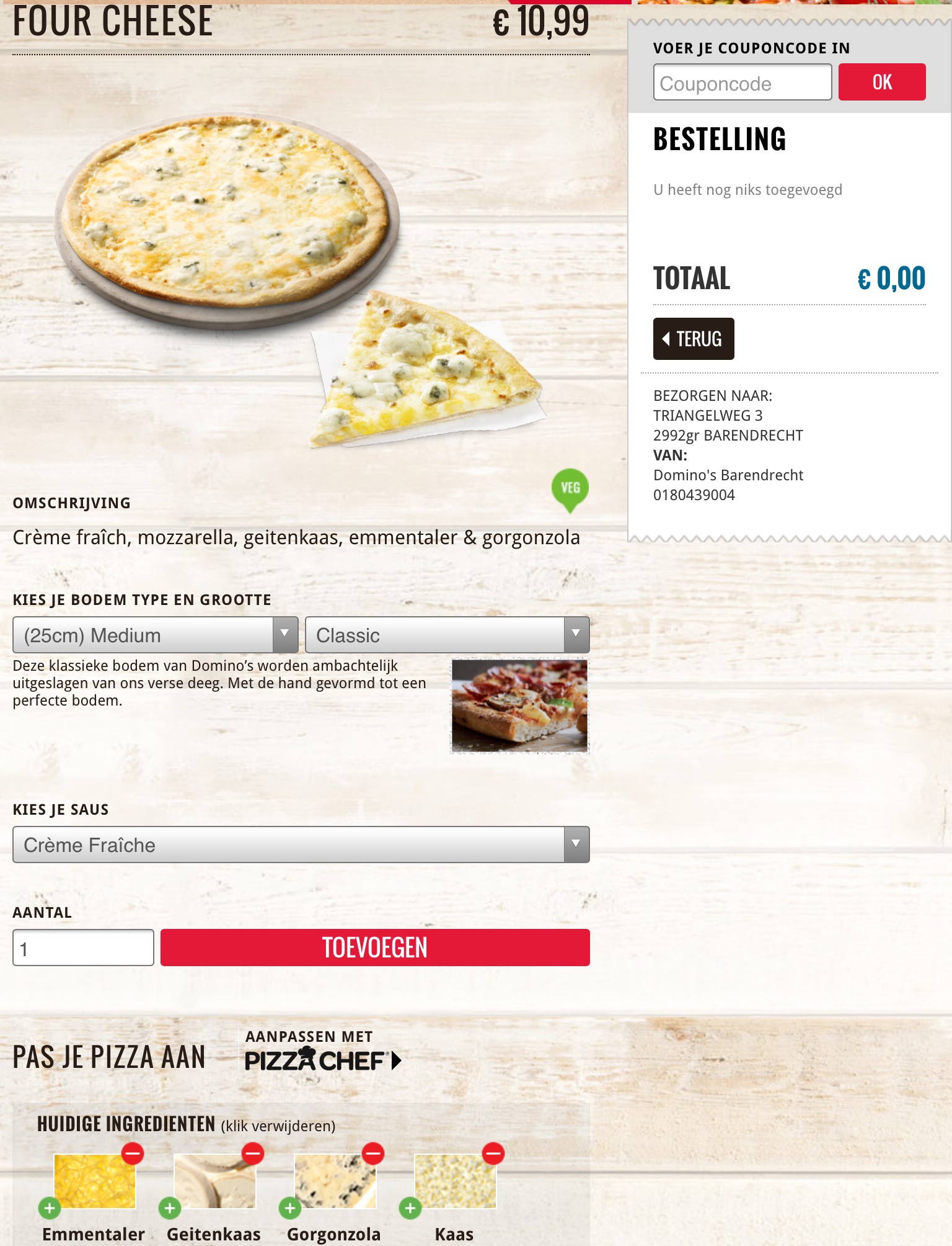 Domino’s Nederland voor iPad screenshot 2