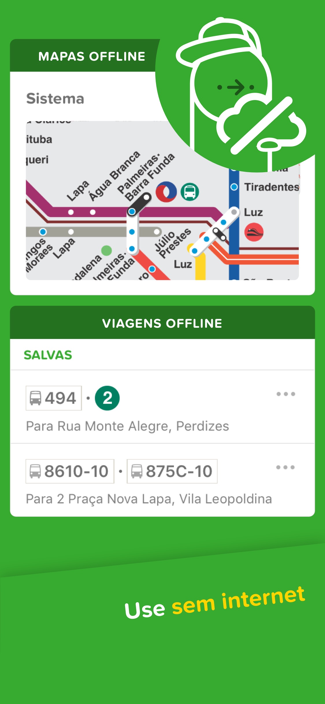 Screenshot do app Citymapper - São Paulo