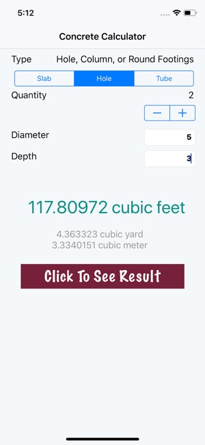 Simple Concrete Calc(圖3)-速報App