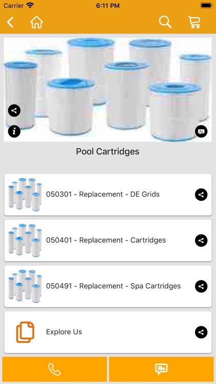 Pool Cartridges