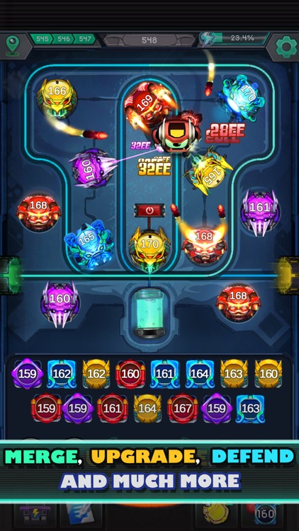 Cybershock : TD Idle & Merge