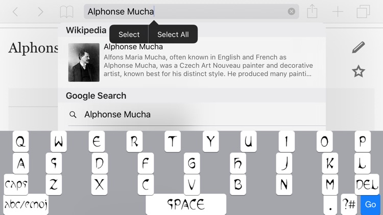 Alphonse Mucha Keyboard screenshot-3