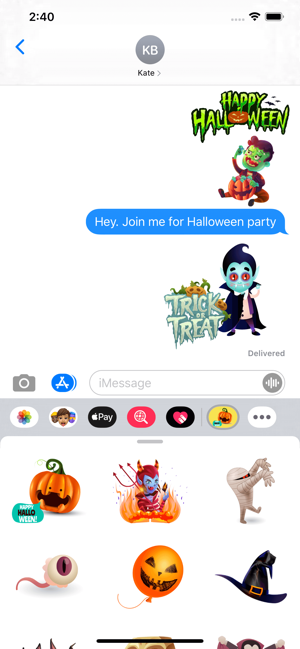 Creepy Halloween Stickers(圖2)-速報App