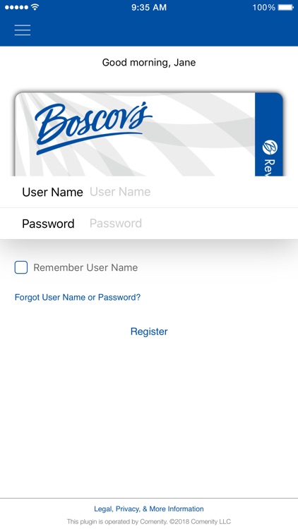 Boscov's Card App