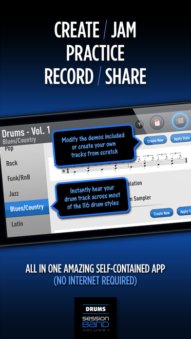 How to cancel & delete SessionBand Drums 1 from iphone & ipad 4