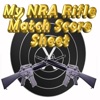 My NRA Rifle Match Score Sheet