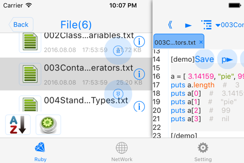 Ruby 2.0-run code,pro - náhled
