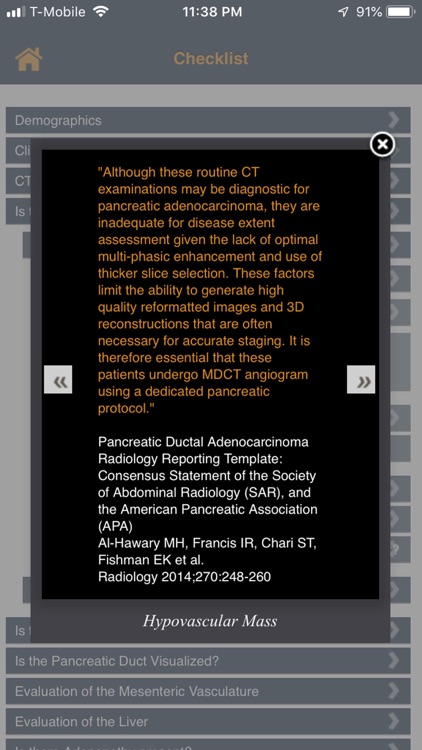 CTisus Pancreas Mass Checklist screenshot-4