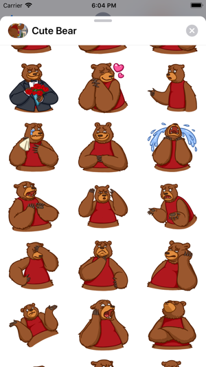 Cute Bear Stickers HD(圖4)-速報App