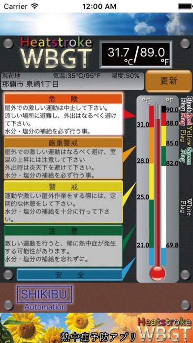 熱中症WBGT screenshot1