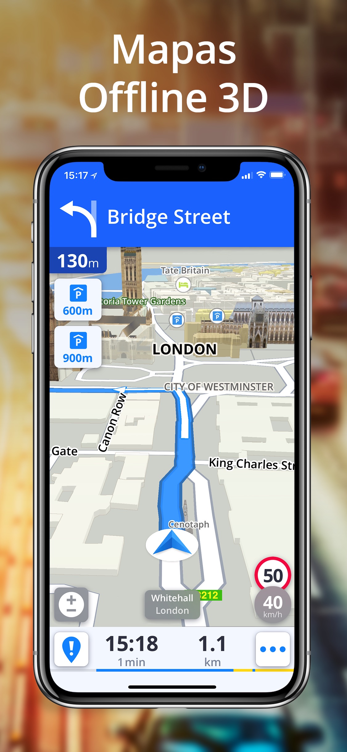 Screenshot do app Sygic Navegação por GPS, Mapas