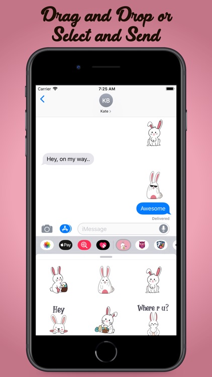 Cute Bunnies & Easter Stickers screenshot-4