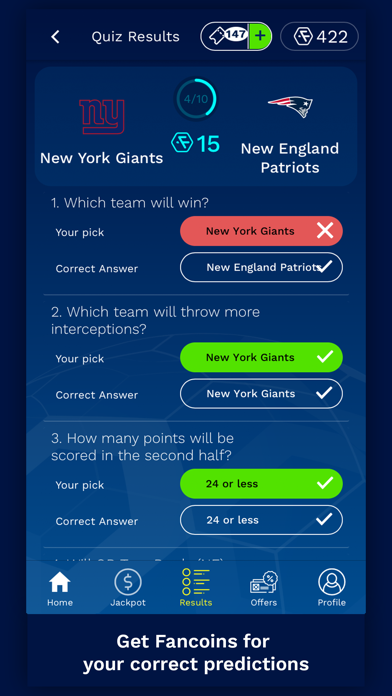 FanQuest: Sports Predictions screenshot 4