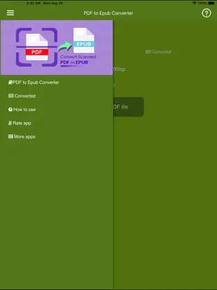 Imágen 1 Convertir PDF a ePub iphone