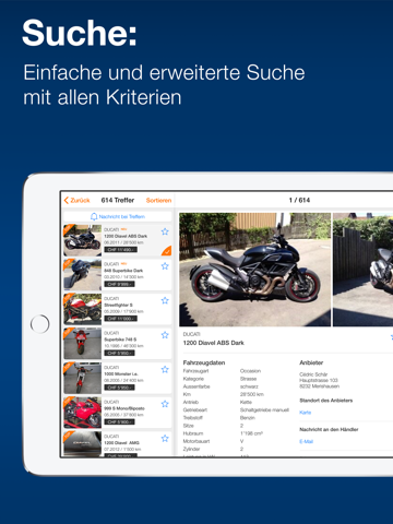 MotoScout24 Schweiz screenshot 2