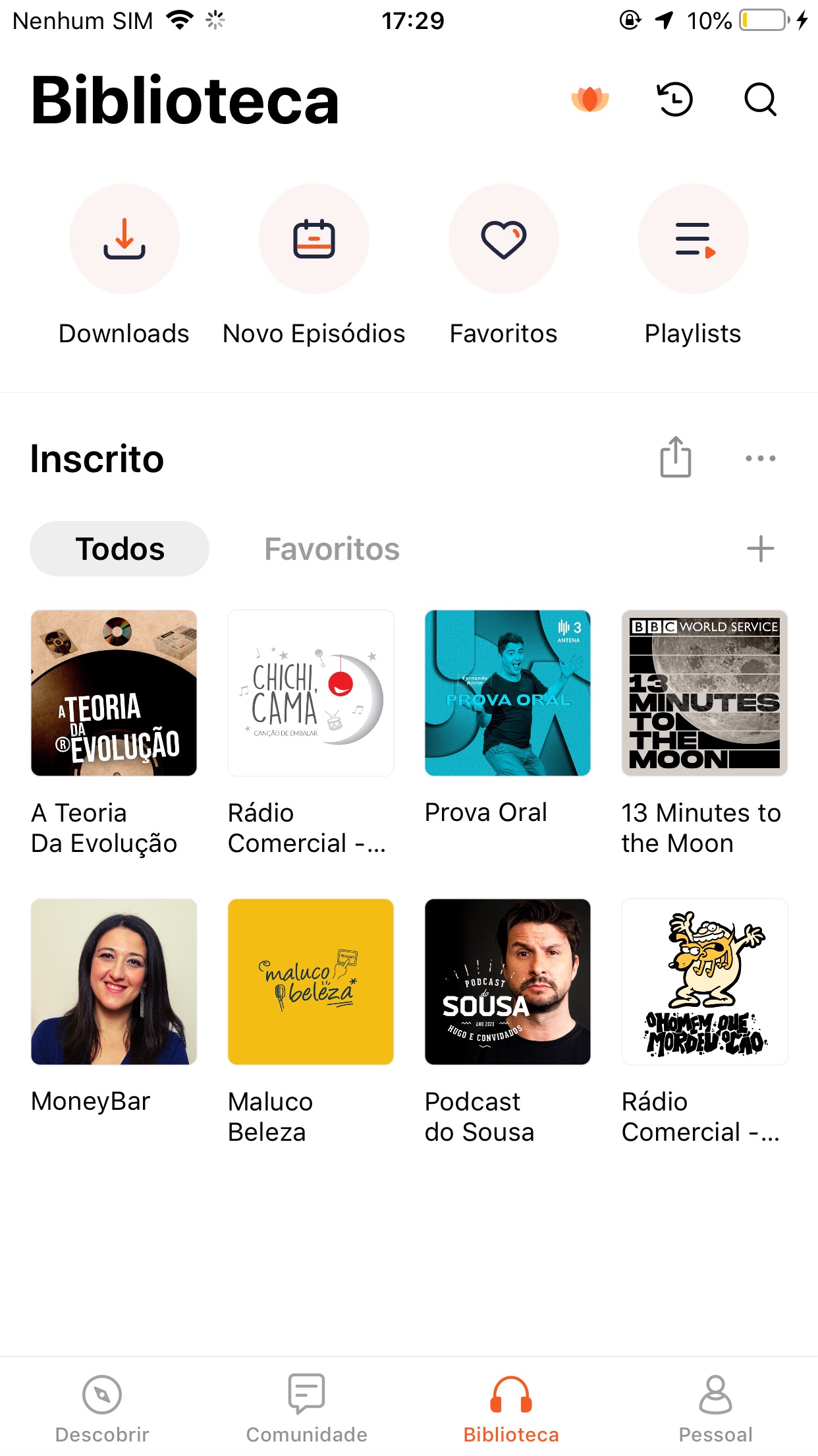 Screenshot do app Castbox