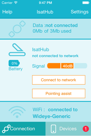 Control App - náhled