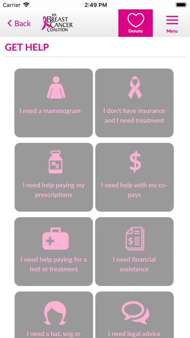 PA Breast Cancer Coalition screenshot 2