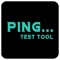 This is a simple app that allows you to test your network ping, and let you know if you are connected to the internet