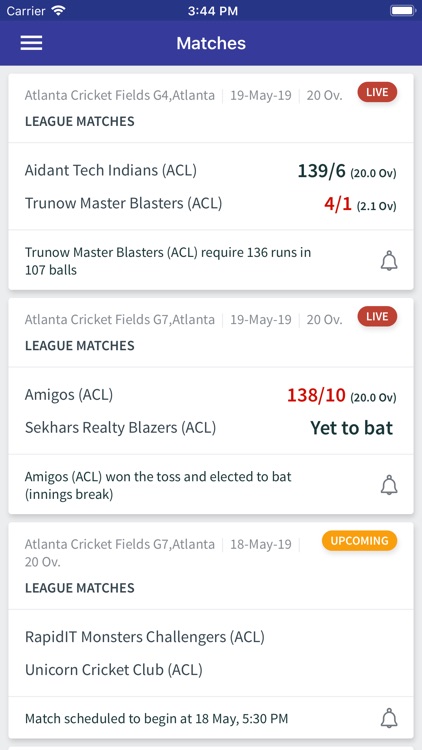 Atlanta Cricket League Scoring screenshot-3