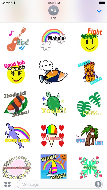 Hawaiian Life Icon Sticker screenshot-4