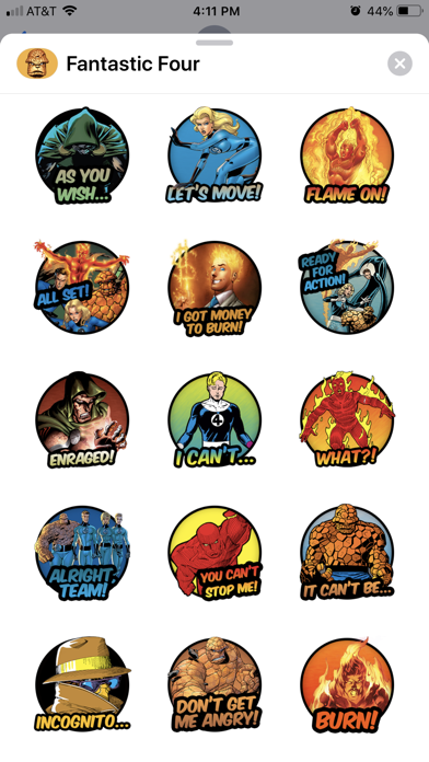 Fantastic Four Stickers screenshot 2