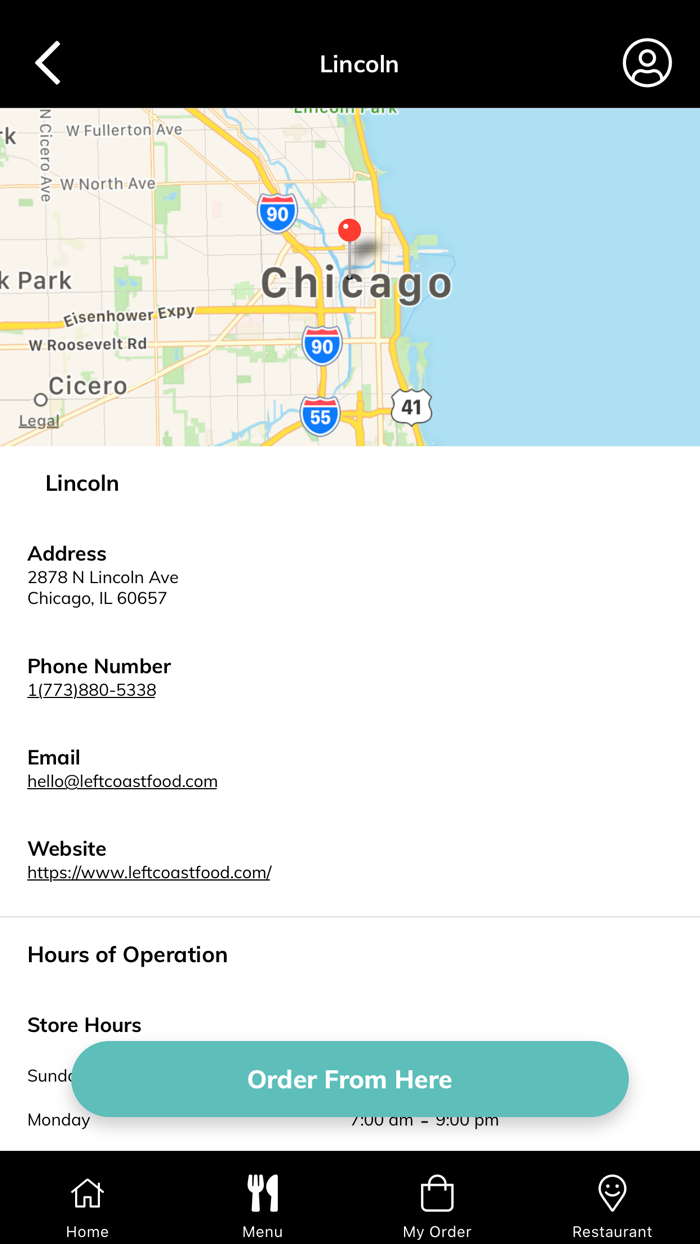 Left Coast Food  Juice