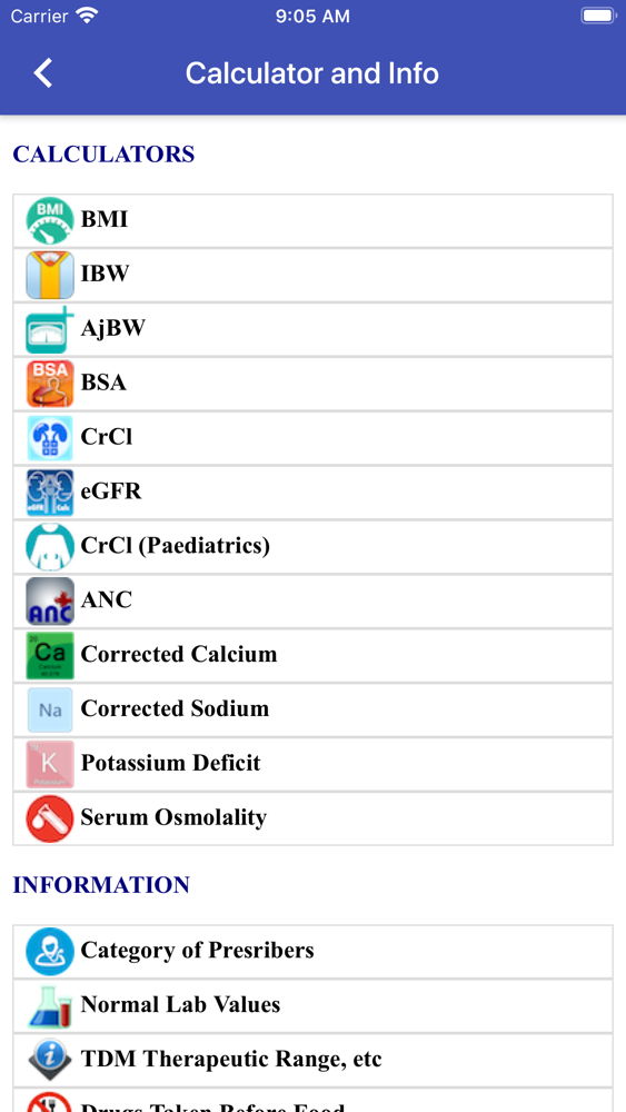 Blue Book Drug Formulary App for iPhone Free Download Blue Book Drug