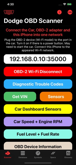 Dodge OBD App