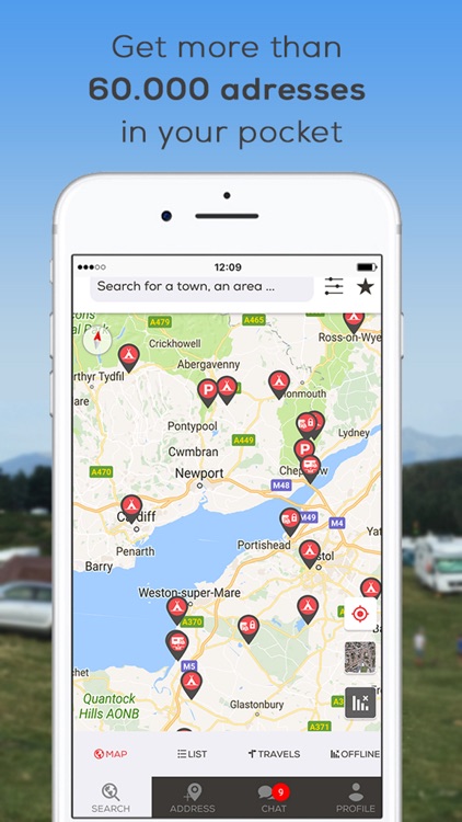 CaraMaps - Motorhome campsites