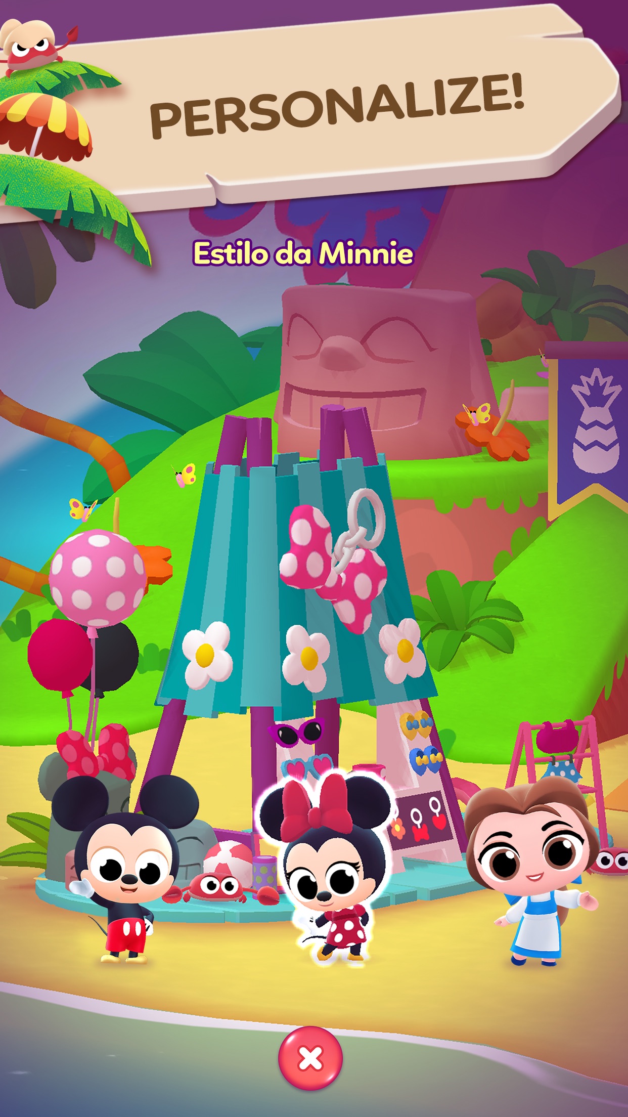 Screenshot do app Disney Desafio na Ilha