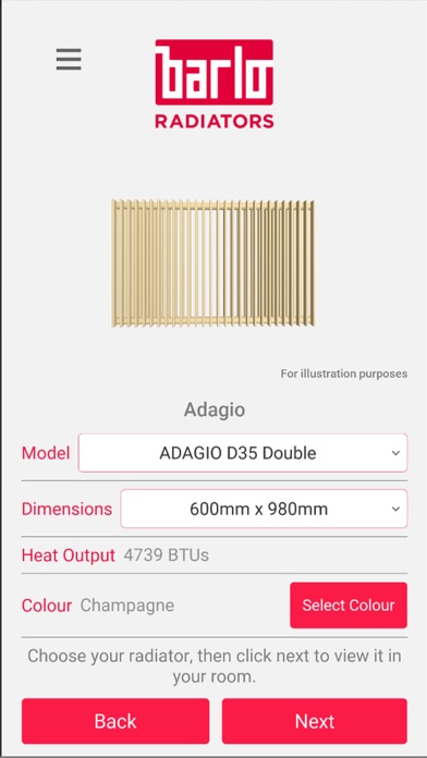 Barlo Designer Radiator App screenshot 3