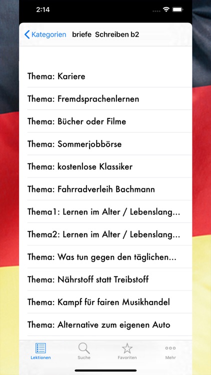 Schreiben B2 Deutsch Lernen