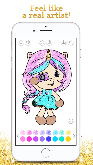 How to cancel & delete Unicorn Coloring Book Sparkle from iphone & ipad 4