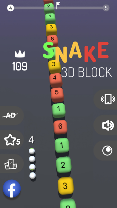 3D Snake Balls vs Block screenshot 4
