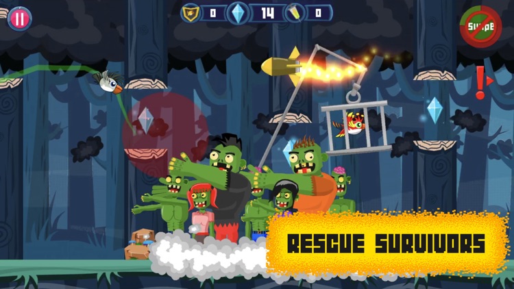 Brawl Birds: Crazy Zombie Run screenshot-0