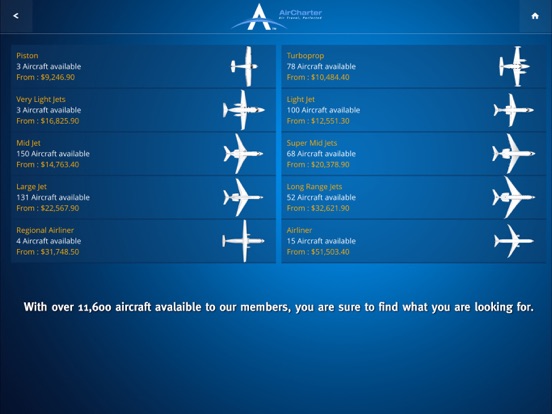AirCharter Smarter Private Jet Charter screenshot