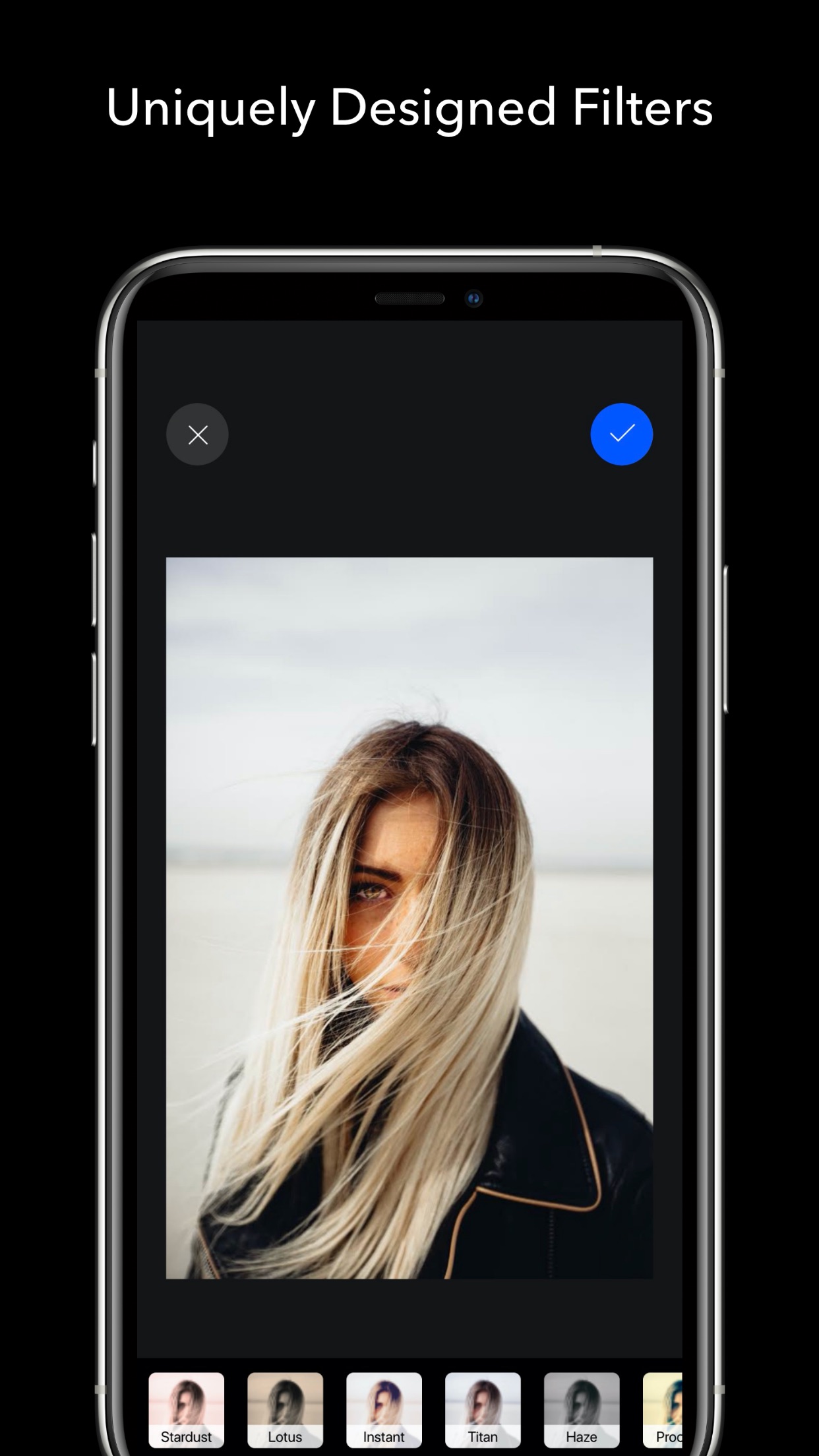 Screenshot do app AURA - Camera Photo Editor