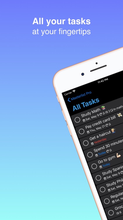 Masterlist: Focus & Tasks screenshot-3