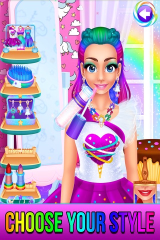 Rainbow Unicorn Candy Salon screenshot 3