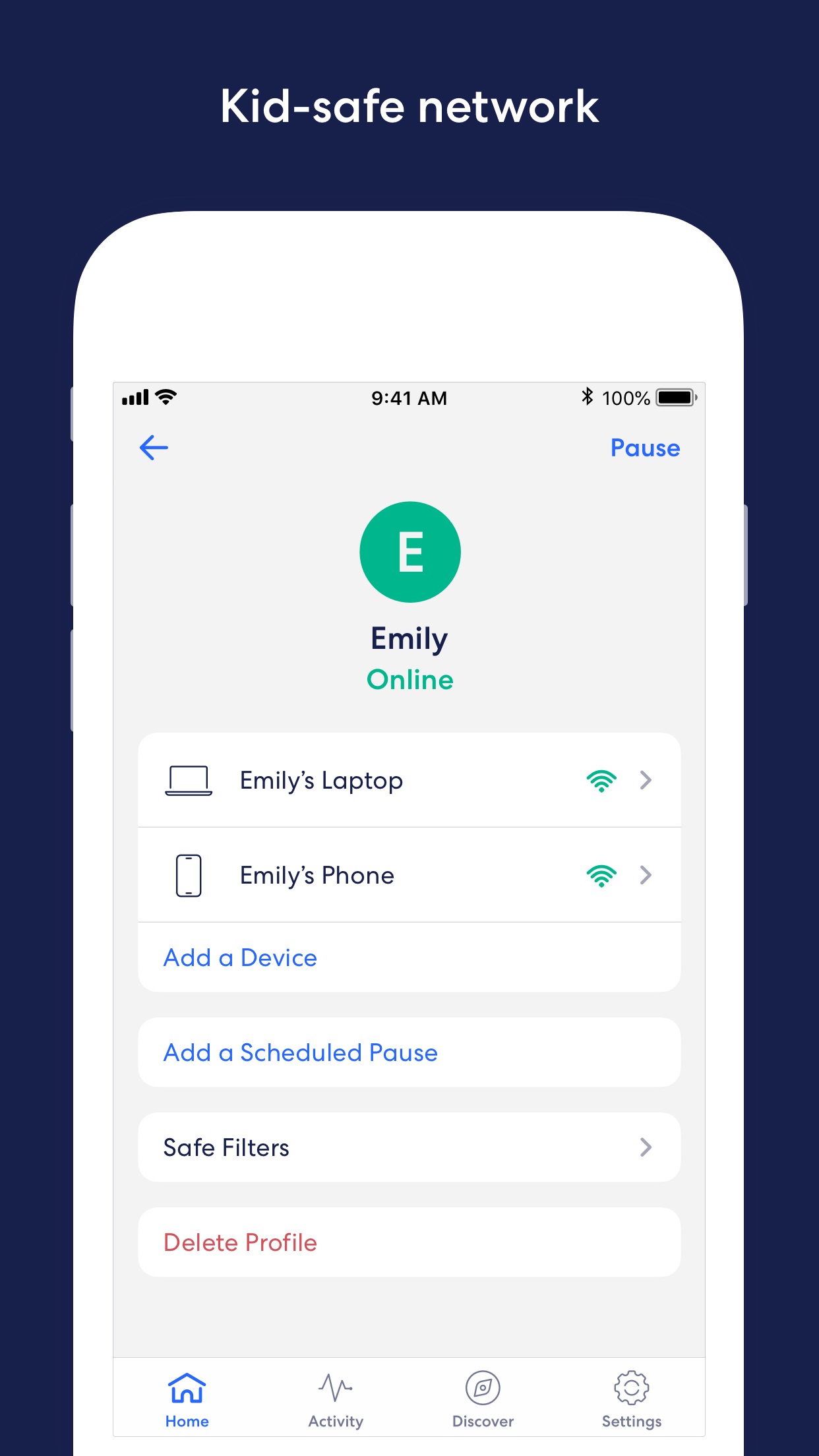 Screenshot do app eero home wifi system