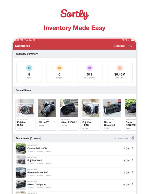 Sortly: Inventory Simplified screenshot