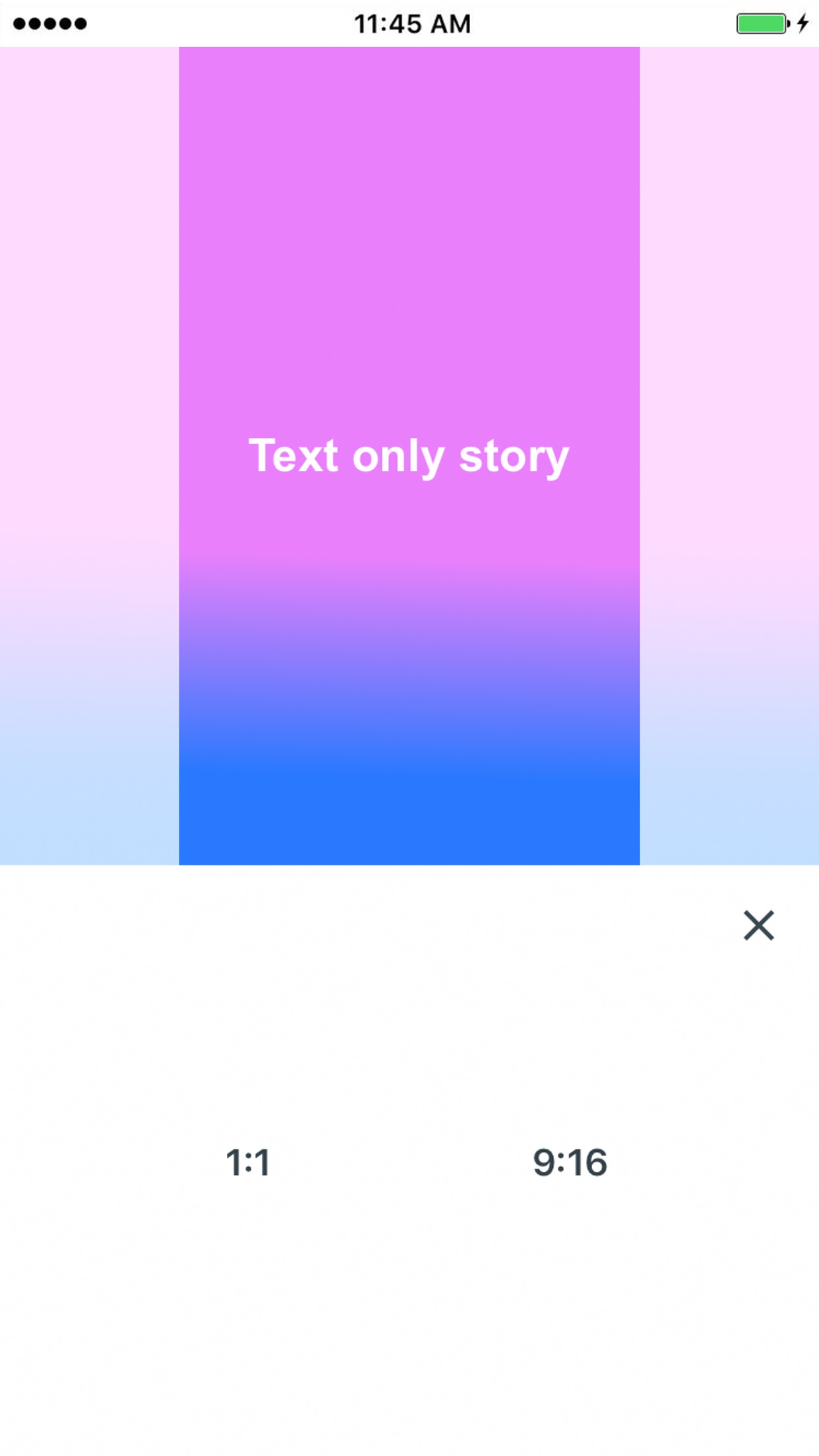 Screenshot do app Text Only For Instagram
