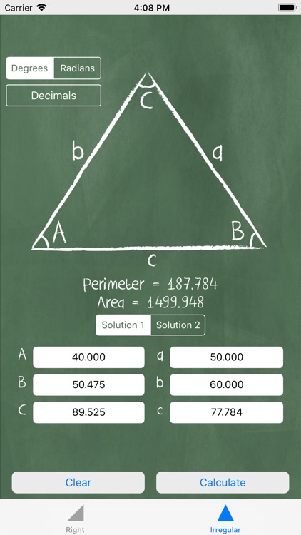 Triangle Solver - Trigonometry screenshot-3