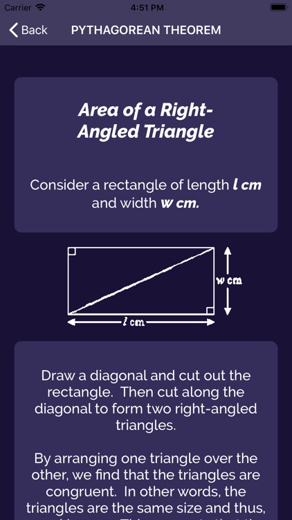 Diagonal of Rectangle, Formula