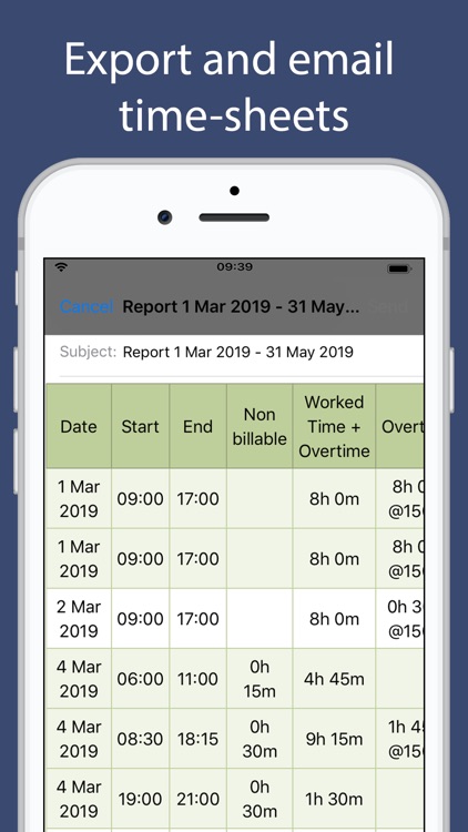 SalaryBook - Time tracker
