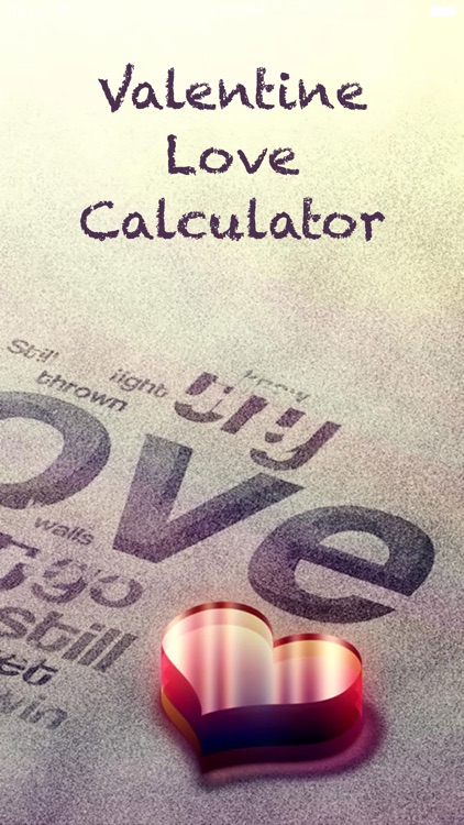 Valentine love calculator