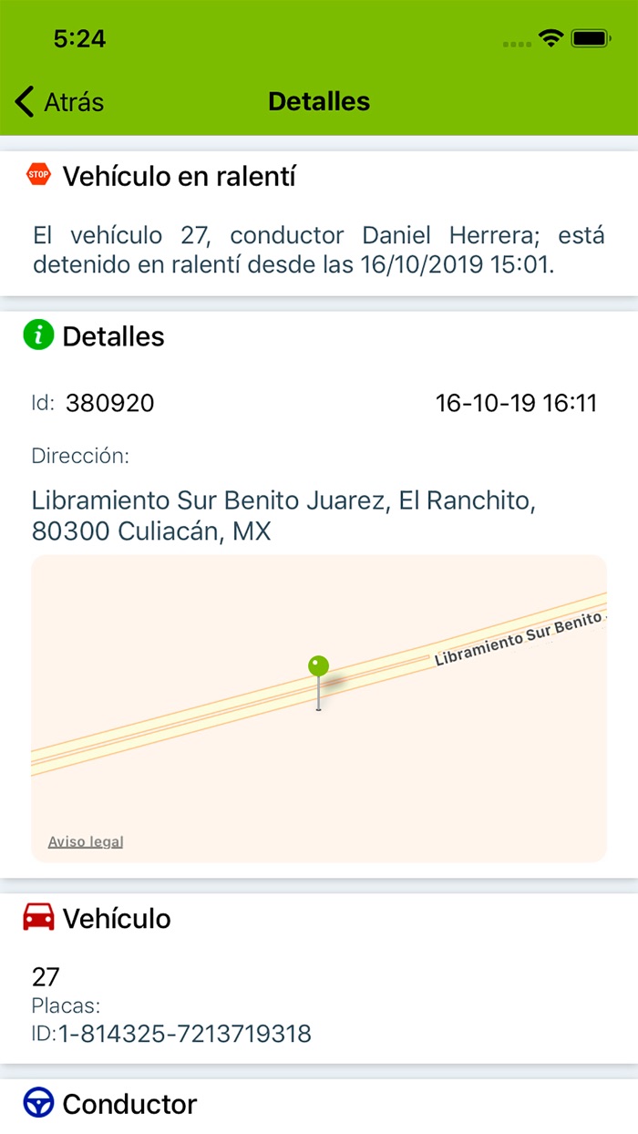 Inroute Alert