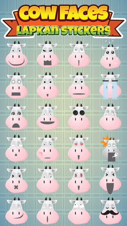 Sticker Me: Cow Faces